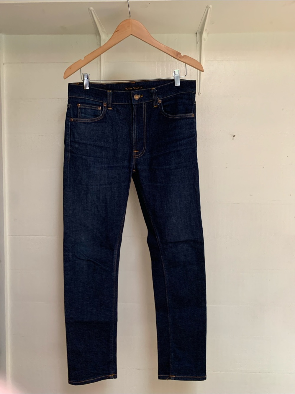 Men’s Nudie Jeans Dark Indigo Slim Straight Jeans